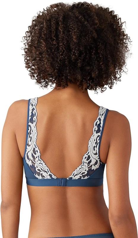 NWT Wacoal S Instant Icon Bralette 810322 DK Blue 117643