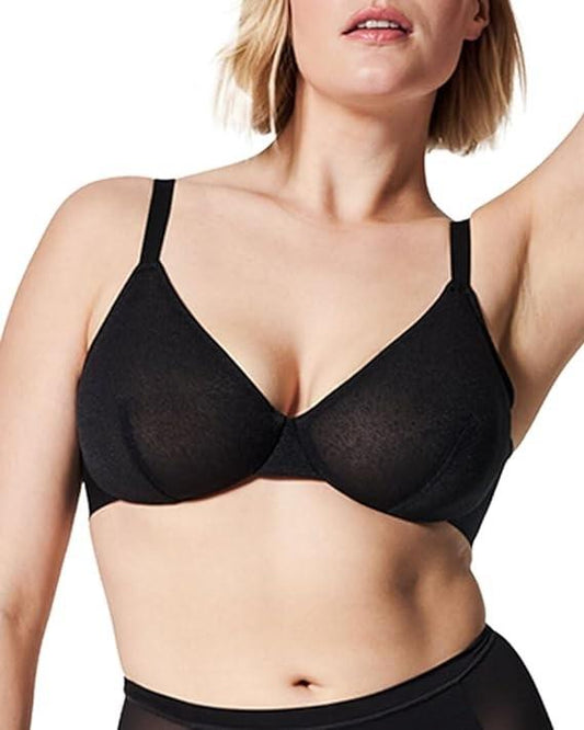 NWT Spanx M D-DD SheerFlex Fit To You Bra 30071R Black 117650