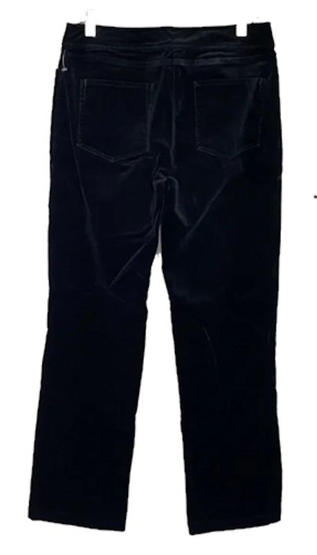 NWOT Eileen Fisher S Black Velvet Stretch Jeans Pants 117676