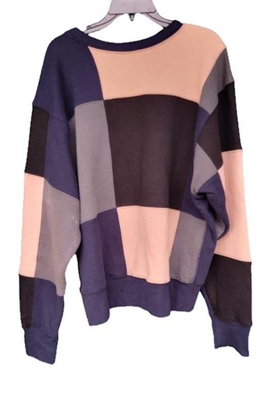 NWTD Les Tien XL Patchwork Crew Neck Exclusive Sweatshirt 117677