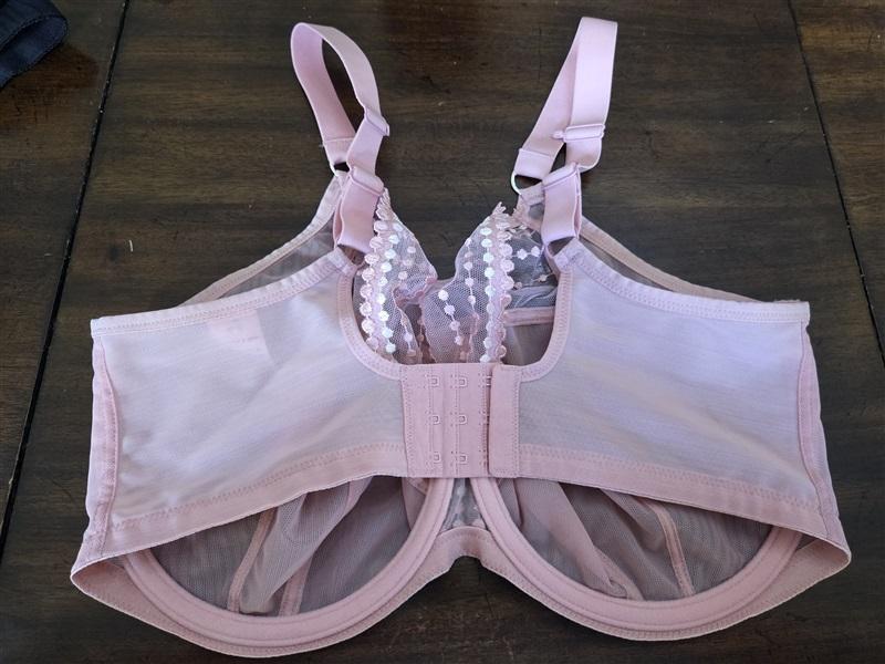 NWT Elomi 34M USA Matilda Underwire Plunge Bra EL8900 Rose Pink 117689