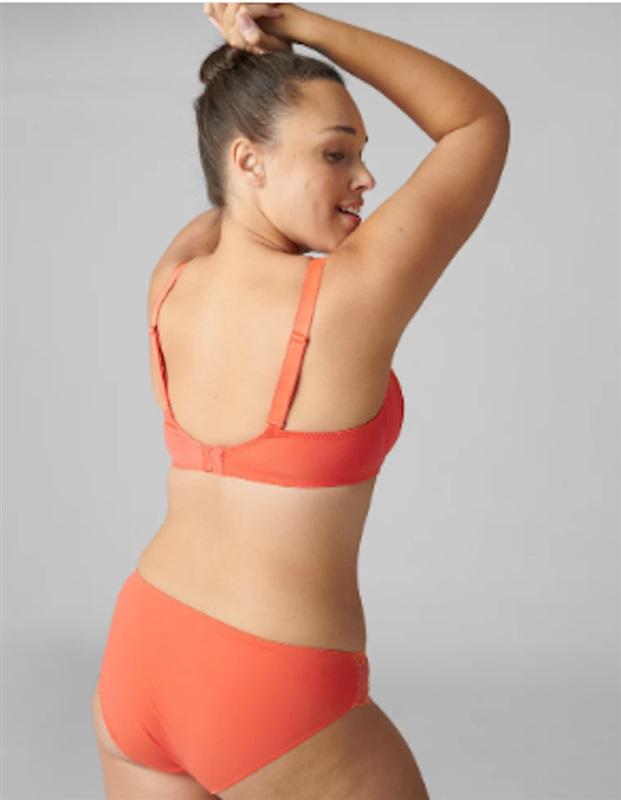 NWT Simone Perele 34F Delice Full Coverage Bra 12X320 Orange 117691