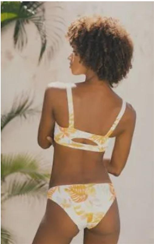 NWOT L*Space S Summer Tropics Sandy Classic Bikini Swim Bottom 117726