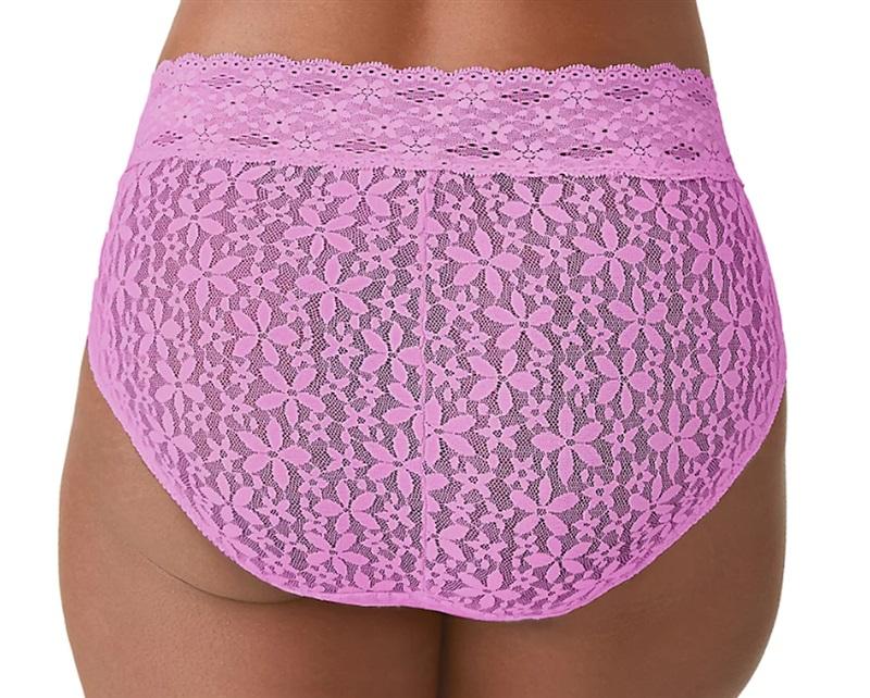 NEW Wacoal S Halo Lace Hi-Cut Brief Panty 870305 Lavender 572 117732