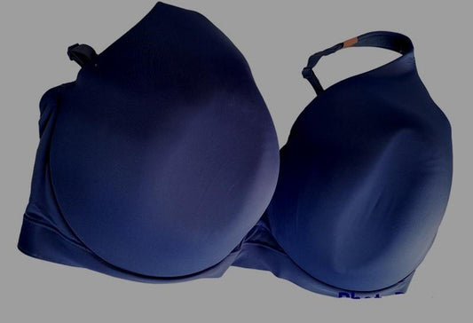 NWOT Cacique 40F Smooth Lightly Lined Full Coverage Navy Blue 117841