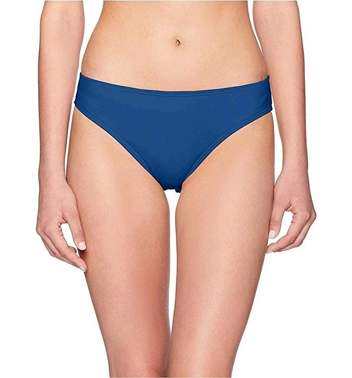NWT Kenneth Cole Reaction M Hipster Bikini Swim Bottoms Marine Blue 117862
