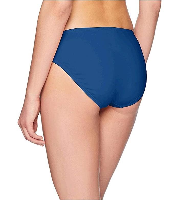 NWT Kenneth Cole Reaction M Hipster Bikini Swim Bottoms Marine Blue 117862