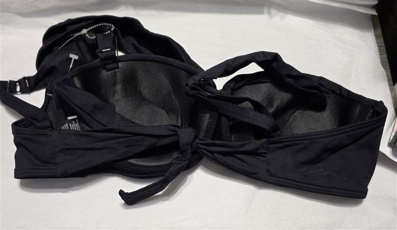 NWT Coco Reef Five Way 36 38C Black Halter Underwired Bikini Swim Top 117955