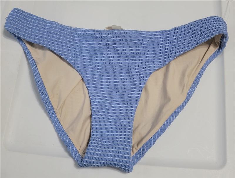 NWOT Pilyq S Solid Periwinkle Smocked Full Bikini Swim Bottom 117967