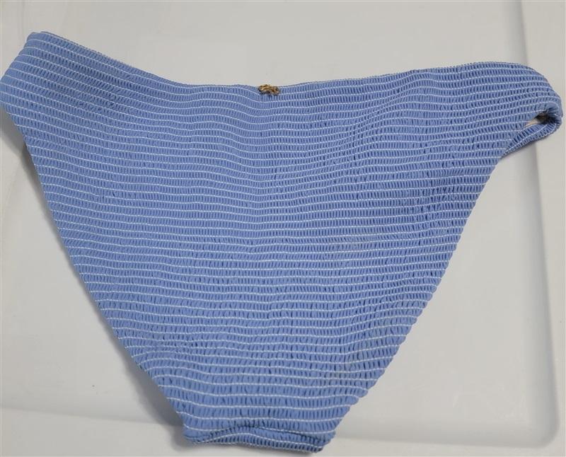 NWOT Pilyq S Solid Periwinkle Smocked Full Bikini Swim Bottom 117967