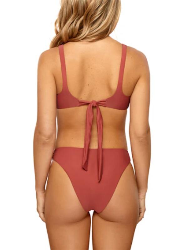 NWT Pilyq S Pap Drew Knot Top & Bottom Teeny Bikini Swimsuit 117987