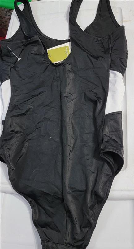 NWT Palmers M Modern Sport Black White Swimsuit Shaper 118011