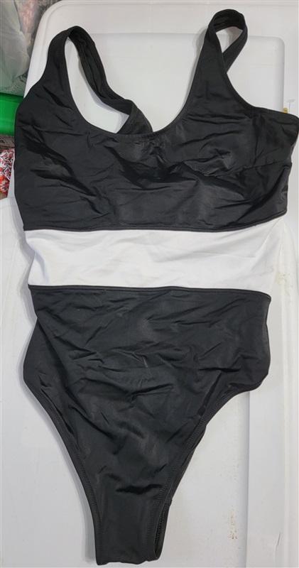 NWT Palmers M Modern Sport Black White Swimsuit Shaper 118011