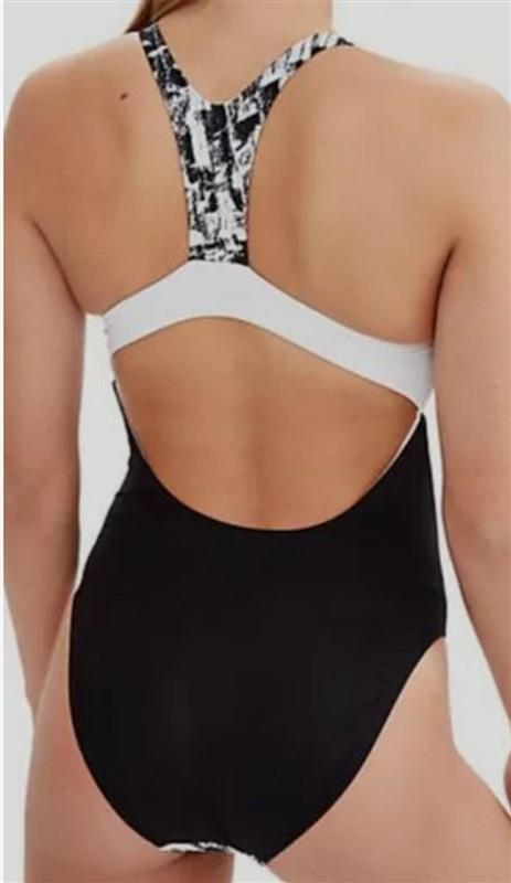 NWT Lole North Shore LG 1pc Black White Heat Wave 118027