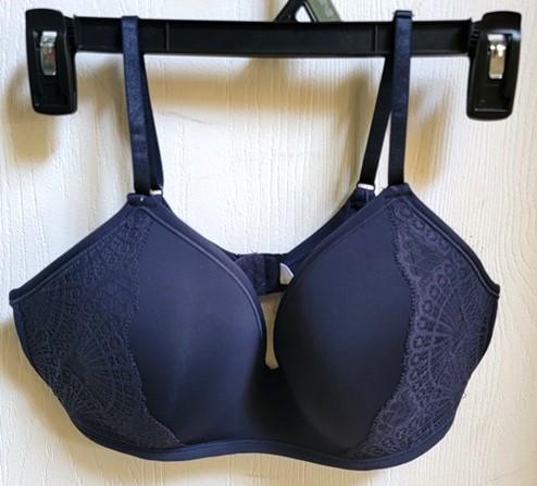 NWOt Parisian 36C Cushion Comfort Wire Free Contour Bra Blue 118035