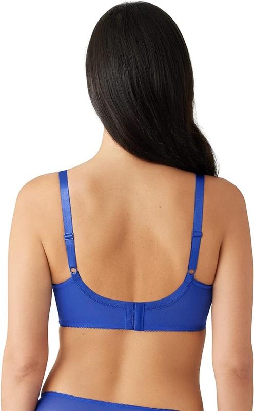 NWT Wacoal 34DD Chantilly Lace Retro Chic 855186 Blue Bra 118055