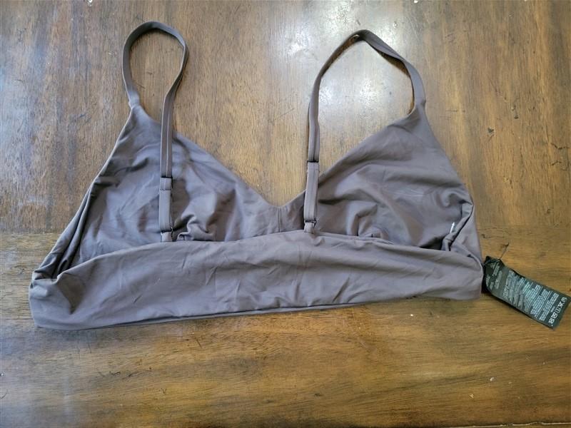 NWOT Volcom Simply Seamless 16W Bikini Top Brown 118065