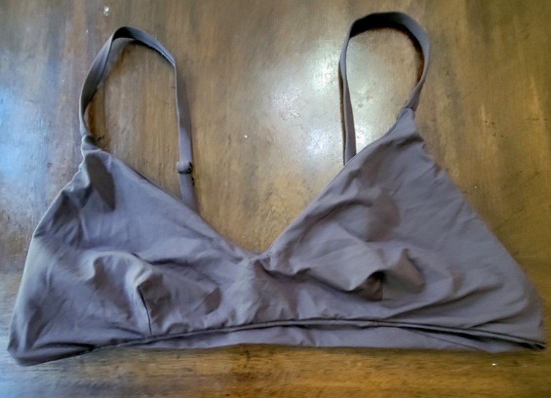 NWOT Volcom Simply Seamless 16W Bikini Top Brown 118065