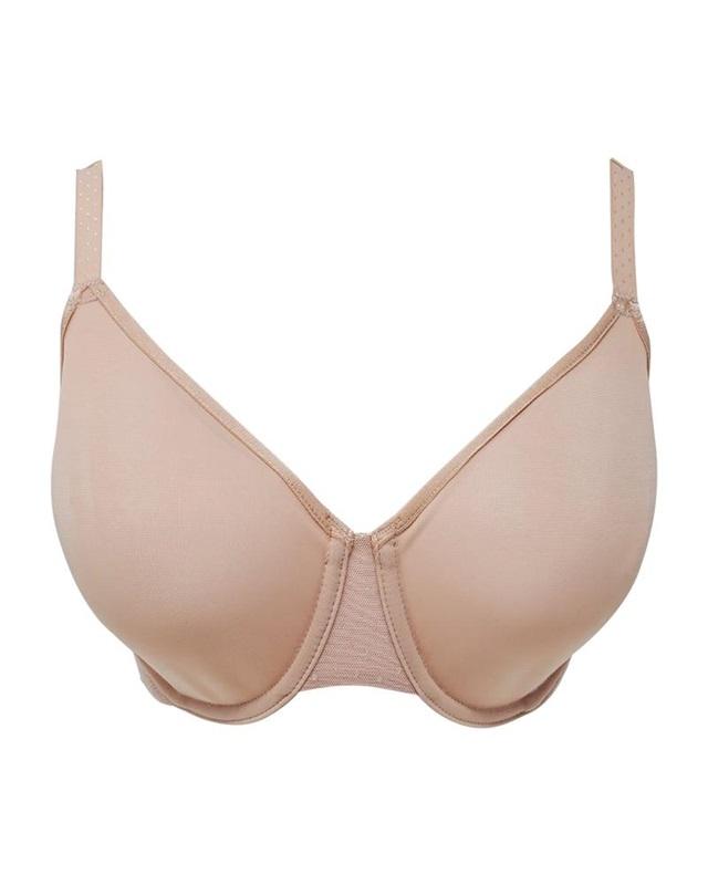 NWT Wacoal 34D Back Appeal Minimizer Bra 857303 Beige 118076