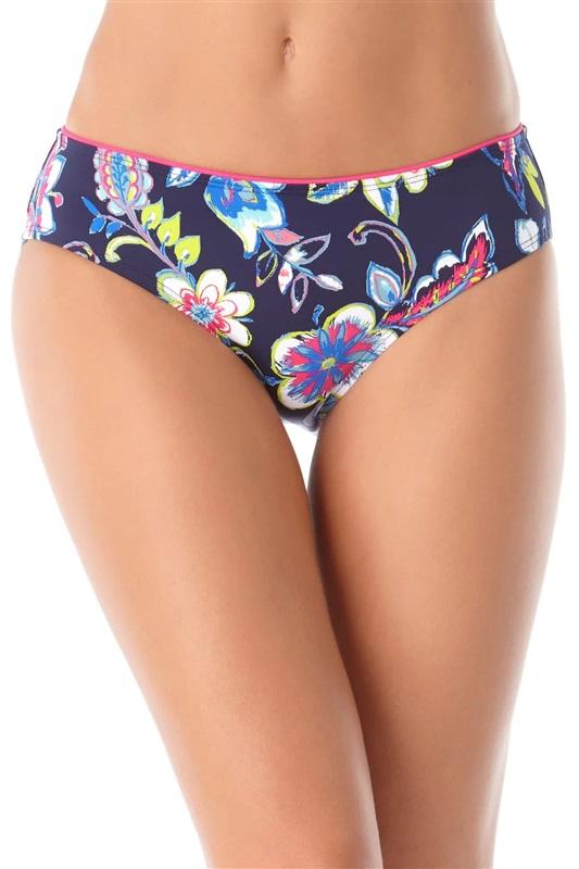 NWT Anne Cole Holiday Paisley L Scoop Full Hipster Bikini Swim Bottom 118089