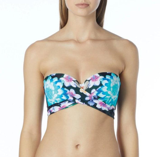 NWT Coco Reef 32/34C Tropical Escape Bandeau Bikini Swim Top 118097