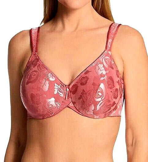 NWT Wacoal 34D Awareness DK Rose Pink Underwire Bra 85567 118145
