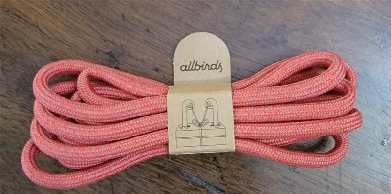 NWT AllBird's Natural Shoe Laces Red Replacement Laces 118170