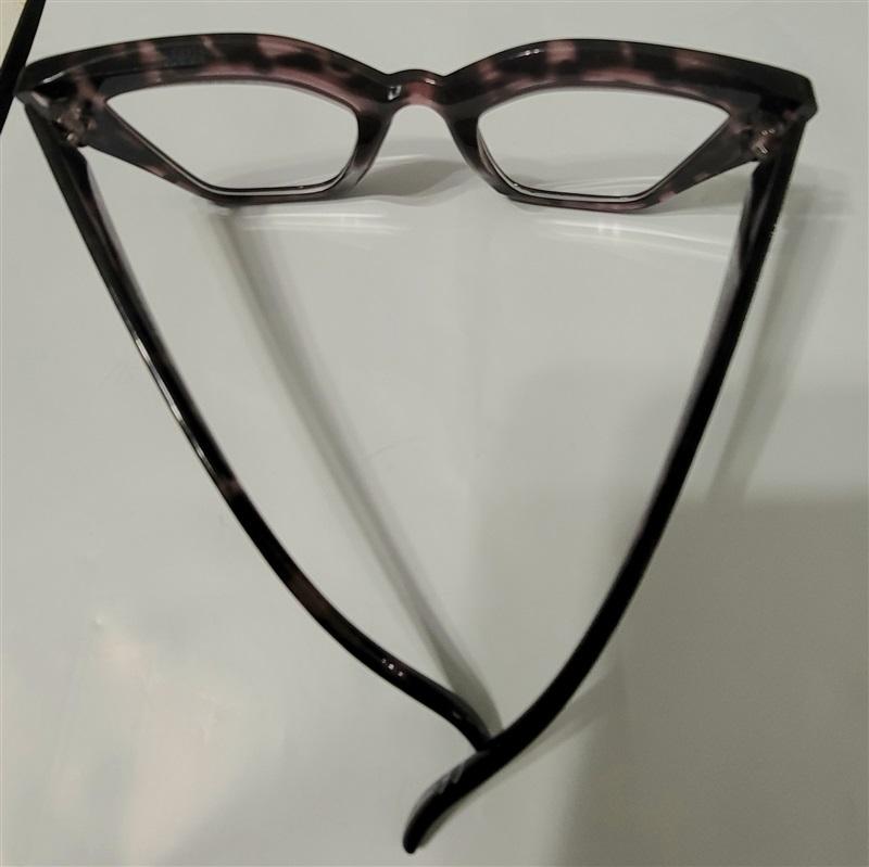 NWT Nicole Miller 2.5 Mauve Pink Tortoiseshell Cat Eye Reading Glasses Readers 118182