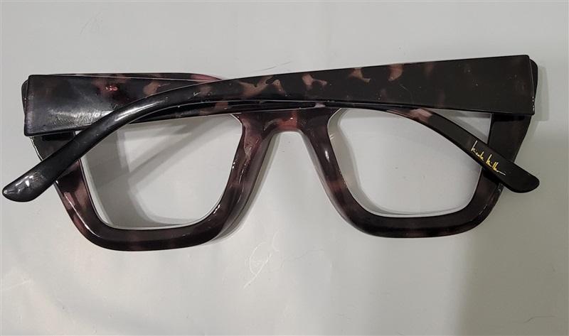 NWT Nicole Miller 2.5 Mauve Pink Tortoiseshell Cat Eye Reading Glasses Readers 118182