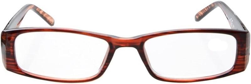 NWT EyeKepper Rectangle x2.0 Reading Glasses Readers Brown 118195