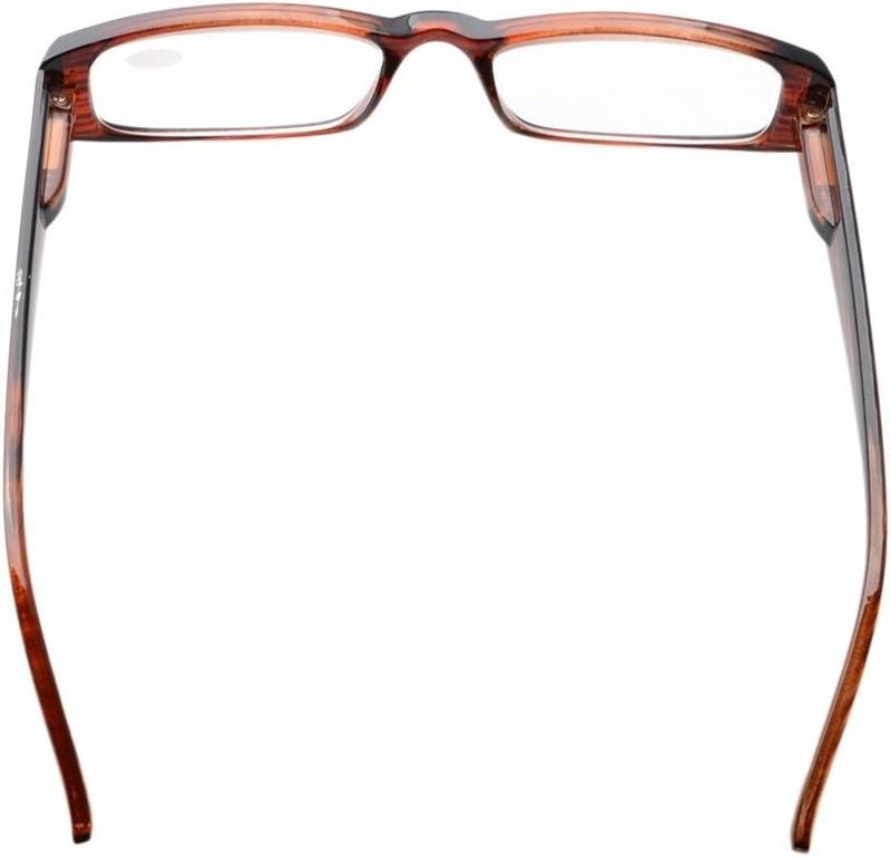 NWT EyeKepper Rectangle x2.0 Reading Glasses Readers Brown 118195
