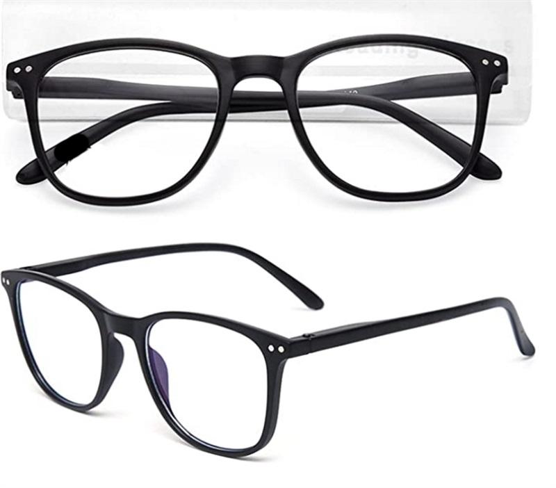 NWT Black Round Square Reading Nerd Glasses 1.0 Readers F17 118204
