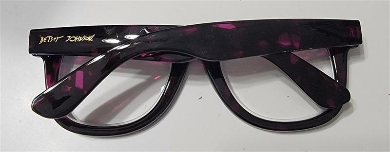 NWT Betsey Johnson Purple Tortoiseshell Reading Nerd Glass Readers 2.0 118206