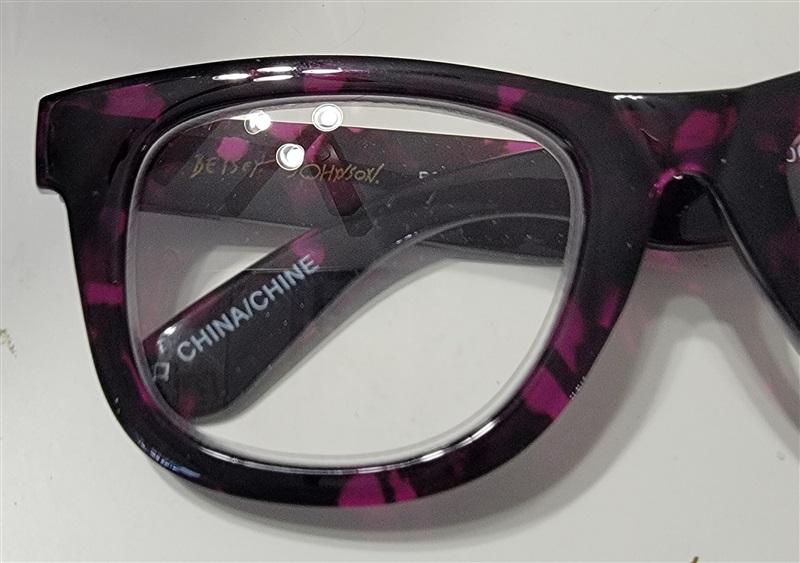 NWT Betsey Johnson Purple Tortoiseshell Reading Nerd Glass Readers 2.0 118206