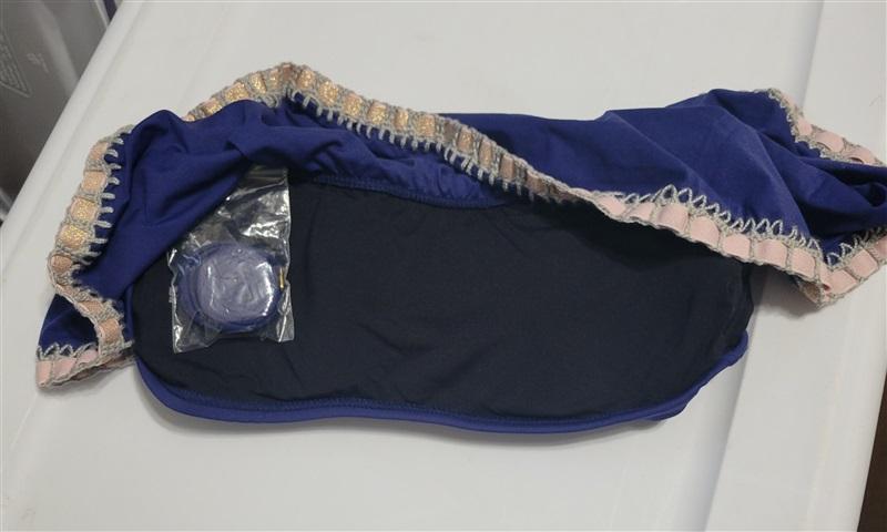 NWT Pilyq Platinum M Flutter Crochet Trim Top L Bikini Swim Bottom 118211