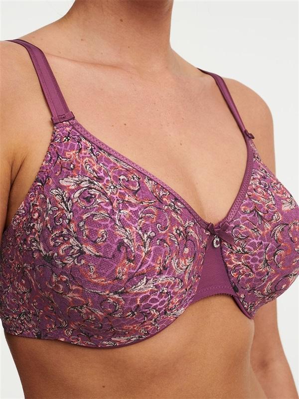 NWT Chantelle C Magnifique 34D Seamless Underwire Bra Floral 1891 118244