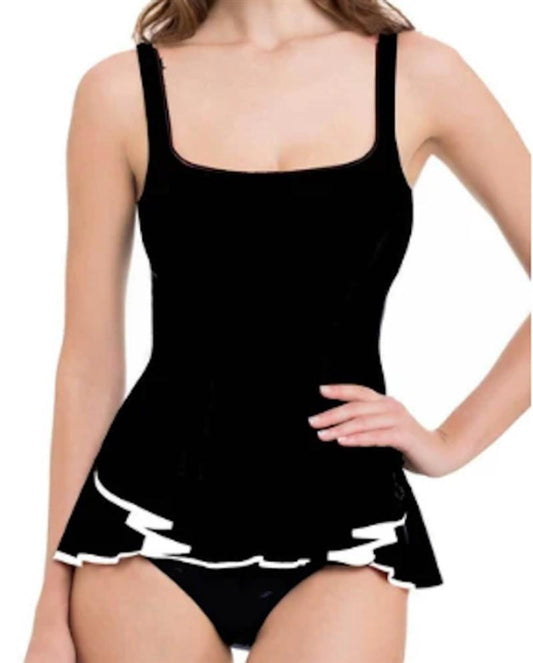 NWT Profile By Gottex 40D Curve Square Neck Tankini 118470