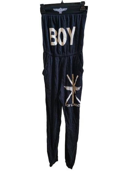 NWOT Boy London S Strapless Blouson Jumpsuit Black 118479
