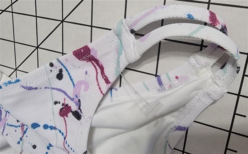 NWOT Volcom S Strappy Side Paint Splatter Bikini Swim Bottom 118514