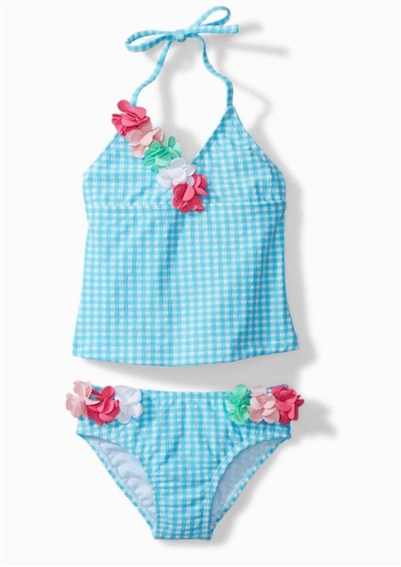 NWT Pilyq 3T Girls Tommy Bahama Tankini Gingham Swimsuit 118584