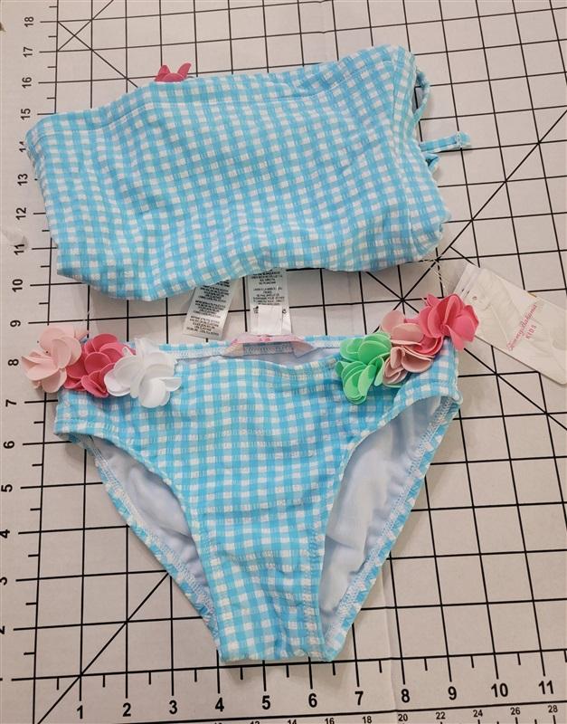 NWT Pilyq 3T Girls Tommy Bahama Tankini Gingham Swimsuit 118584