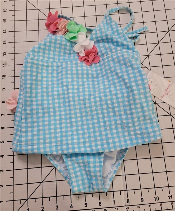 NWT Pilyq 3T Girls Tommy Bahama Tankini Gingham Swimsuit 118584