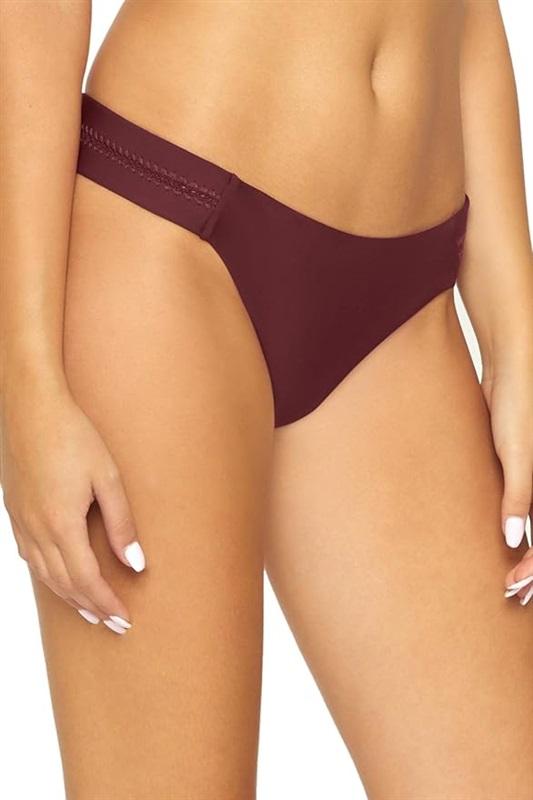 NWT Pilyq PQ S Stitched Tab Teeny Bikini Bottoms Vino 118663