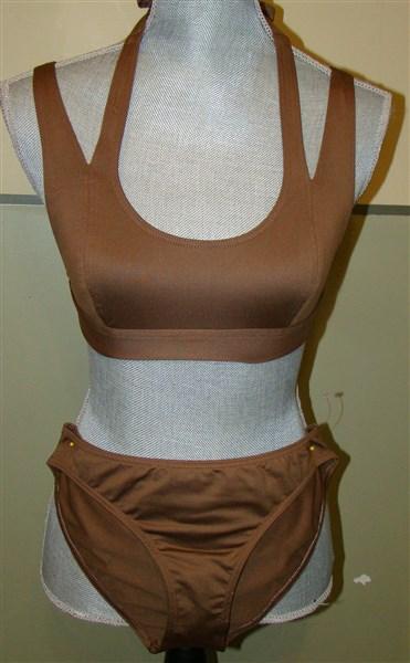 NWOT Ailin Cape Reinga Sports Bikini Brown Top S Bottom M 118667