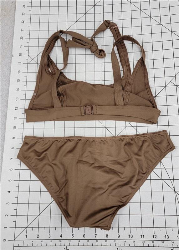 NWOT Ailin Cape Reinga Sports Bikini Brown Top S Bottom M 118667