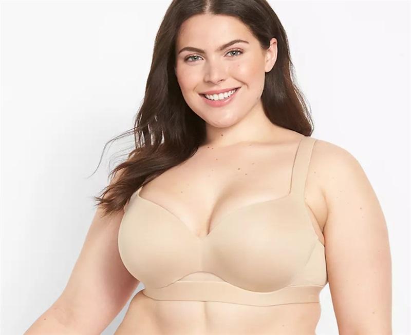NWOT Cacique 40H Lightly Lined Balconette Bra Beige 118701
