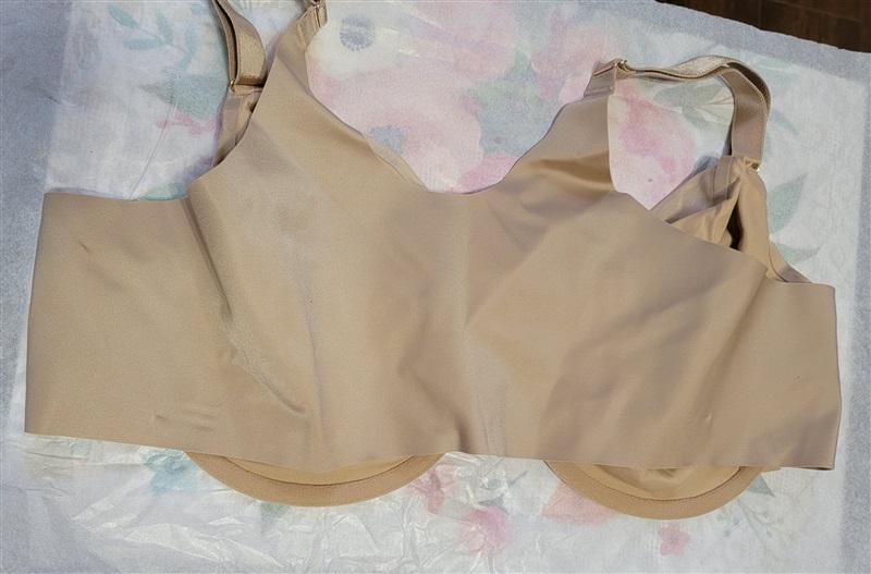 NWOTD Soma 40B Vanishing 360 Unlined Perfect Cover Front Close Bra Beige 118707