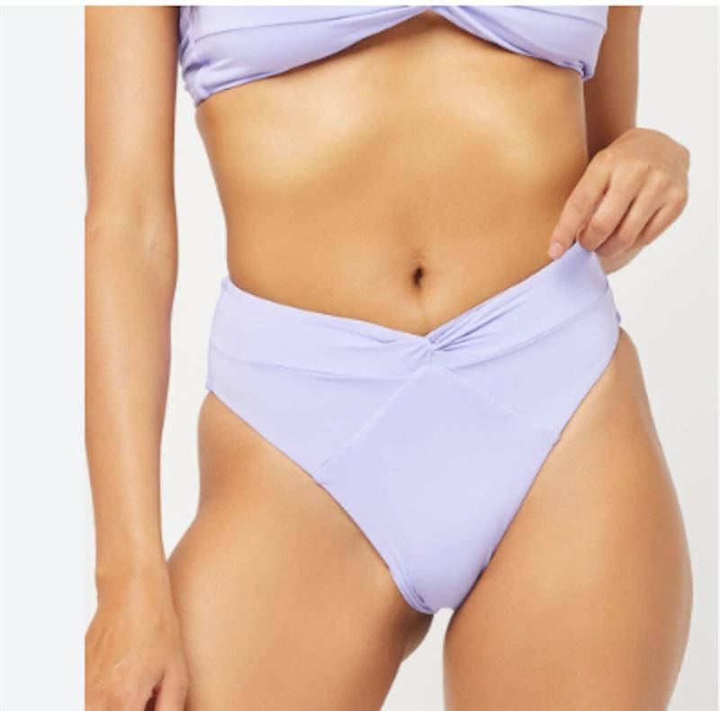 NWT L*Space XL Nancy Lee Bottom Bitsy Bikini Swimsuit Purple 118708