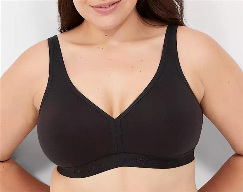 NWPT Cacique 40C Unlined Full Coverage Wirefree Bra Black 118712