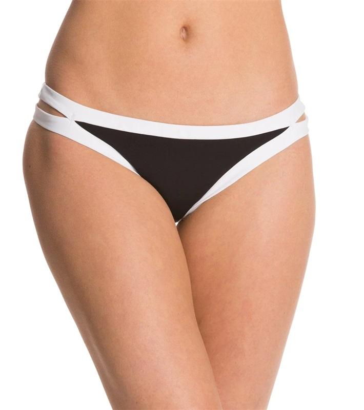 NWT Seafolly Block Party 6 USA Colorblock Double Strap Bikini Swim Bottom 118733